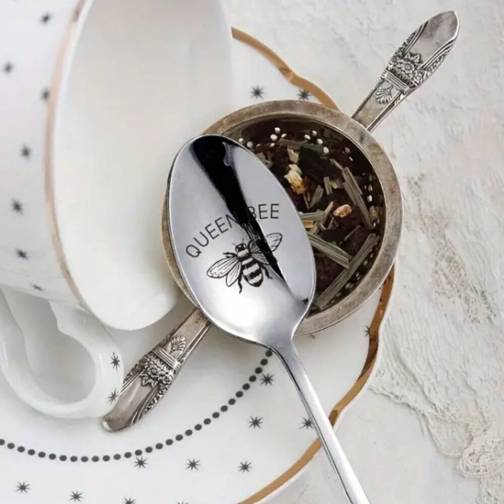 Queen Bee Iced Tea Spoon Metal